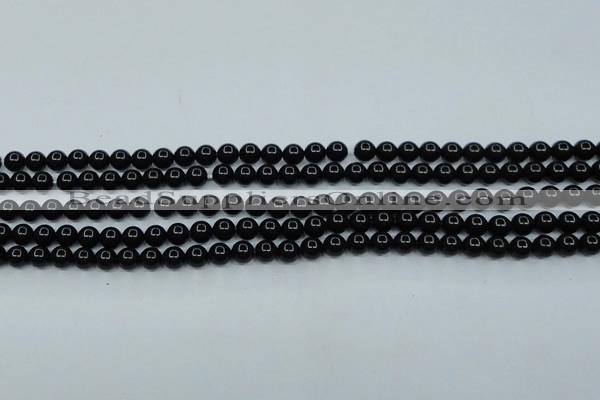 CTK01 15.5 inches 4mm round tektite gemstone beads wholesale