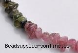 CTO03 15.5 inches 4*7mm freeform natural tourmaline chips beads