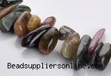 CTO04 15.5 inches 5*13mm freeform natural tourmaline chips beads