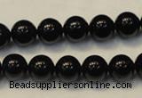 CTO103 15.5 inches 10mm round natural black tourmaline beads