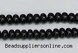 CTO120 15.5 inches 8*12mm rondelle black tourmaline beads