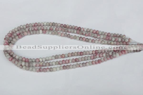 CTO200 15.5 inches 4*6mm rondelle pink tourmaline gemstone beads