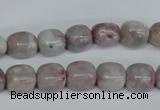 CTO220 15.5 inches 9*11mm nugget pink tourmaline gemstone beads