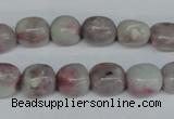 CTO221 15.5 inches 12*14mm nugget pink tourmaline gemstone beads