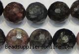 CTO32 15.5 inches 16mm faceted round natural tourmaline beads