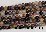 CTO355 15.5 inches 4mm round natural tourmaline gemstone beads