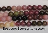 CTO372 15.5 inches 6mm round natural tourmaline gemstone beads