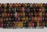 CTO375 15.5 inches 2*5mm rondelle natural tourmaline gemstone beads