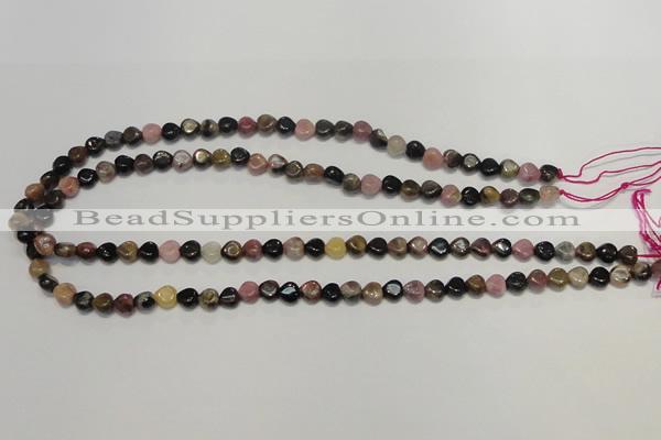 CTO39 15.5 inches 7*7mm heart natural tourmaline beads wholesale