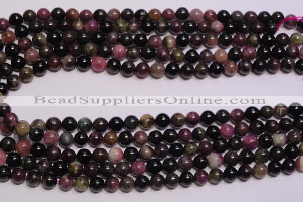 CTO405 15.5 inches 8mm round natural tourmaline gemstone beads