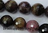 CTO466 15.5 inches 11mm faceted round natural tourmaline gemstone beads