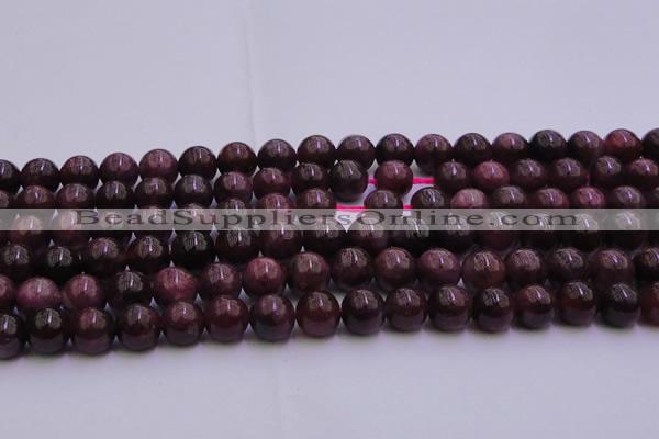 CTO502 15.5 inches 6mm - 6.5mm round natural red tourmaline beads