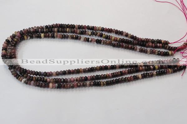 CTO51 15.5 inches 3*5mm rondelle natural tourmaline beads wholesale