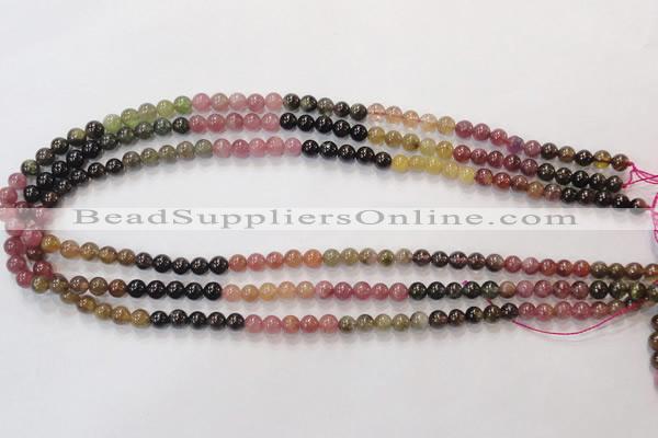 CTO52 15.5 inches 5.5mm - 6mm round natural tourmaline beads wholesale