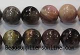 CTO53 15.5 inches 12mm round natural tourmaline beads wholesale