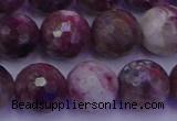 CTO616 15.5 inches 11mm faceted round tourmaline gemstone beads