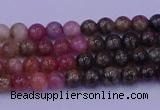 CTO621 15.5 inches 5mm round tourmaline gemstone beads wholesale