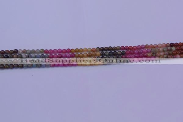 CTO630 15.5 inches 4mm round tourmaline gemstone beads wholesale