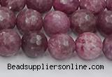 CTO659 15.5 inches 10mm faceted round Chinese tourmaline beads