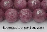 CTO661 15.5 inches 14mm faceted round Chinese tourmaline beads