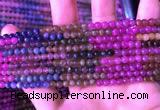 CTO665 15.5 inches 4mm round natural tourmaline gemstone beads