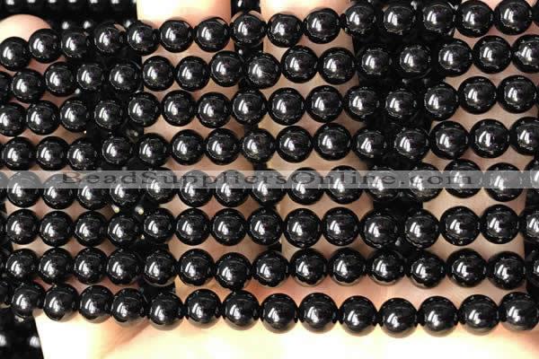 CTO701 15.5 inches 6mm round black tourmaline beads wholesale