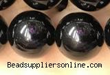 CTO704 15.5 inches 12mm round black tourmaline beads wholesale