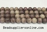 CTO723 15.5 inches 12mm round Chinese tourmaline beads