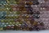 CTO736 15 inches 2.5mm faceted round tourmaline beads