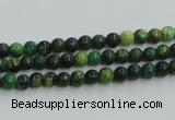 CTP01 15.5 inches 4mm round yellow green pine gemstone beads wholesale