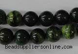 CTP203 15.5 inches 10mm round yellow pine turquoise beads wholesale