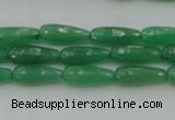 CTR07 15.5 inches 6*16mm faceted teardrop green aventurine beads