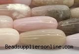 CTR150 15.5 inches 6*16mm teardrop natural pink opal beads