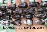 CTR360 15.5 inches 15*25mm faceted teardrop tourmaline beads