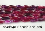 CTR402 15.5 inches 8*20mm teardrop agate beads wholesale