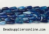 CTR405 15.5 inches 8*20mm teardrop agate beads wholesale