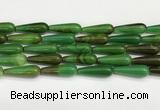 CTR432 15.5 inches 10*30mm teardrop agate beads wholesale