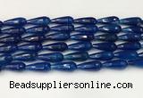 CTR442 15.5 inches 8*20mm faceted teardrop agate beads wholesale