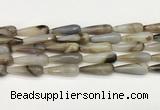 CTR451 15.5 inches 10*30mm faceted teardrop agate beads wholesale