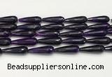 CTR454 15.5 inches 10*30mm faceted teardrop agate beads wholesale