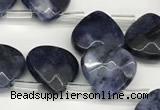 CTR643 Top drilled 13*13mm faceted briolette sodalite beads