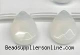 CTR704 Top drilled 12*16mm faceted briolette opalite beads wholesale