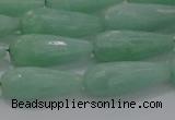 CTR98 15.5 inches 8*20mm faceted teardrop jade gemstone beads