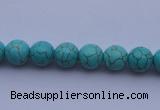 CTU03 15.5 inches 8mm round blue turquoise strand beads Wholesale