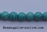 CTU05 15.5 inches 12mm round blue turquoise strand beads Wholesale