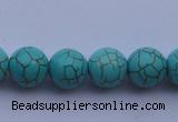 CTU09 15.5 inches 20mm round blue turquoise strand beads Wholesale