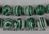 CTU1129 15.5 inches 12mm round synthetic turquoise beads wholesale