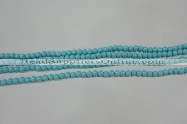 CTU1211 15.5 inches 6mm round synthetic turquoise beads