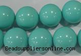 CTU1388 15.5 inches 18mm round synthetic turquoise beads