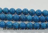 CTU1622 15.5 inches 8mm round synthetic turquoise beads